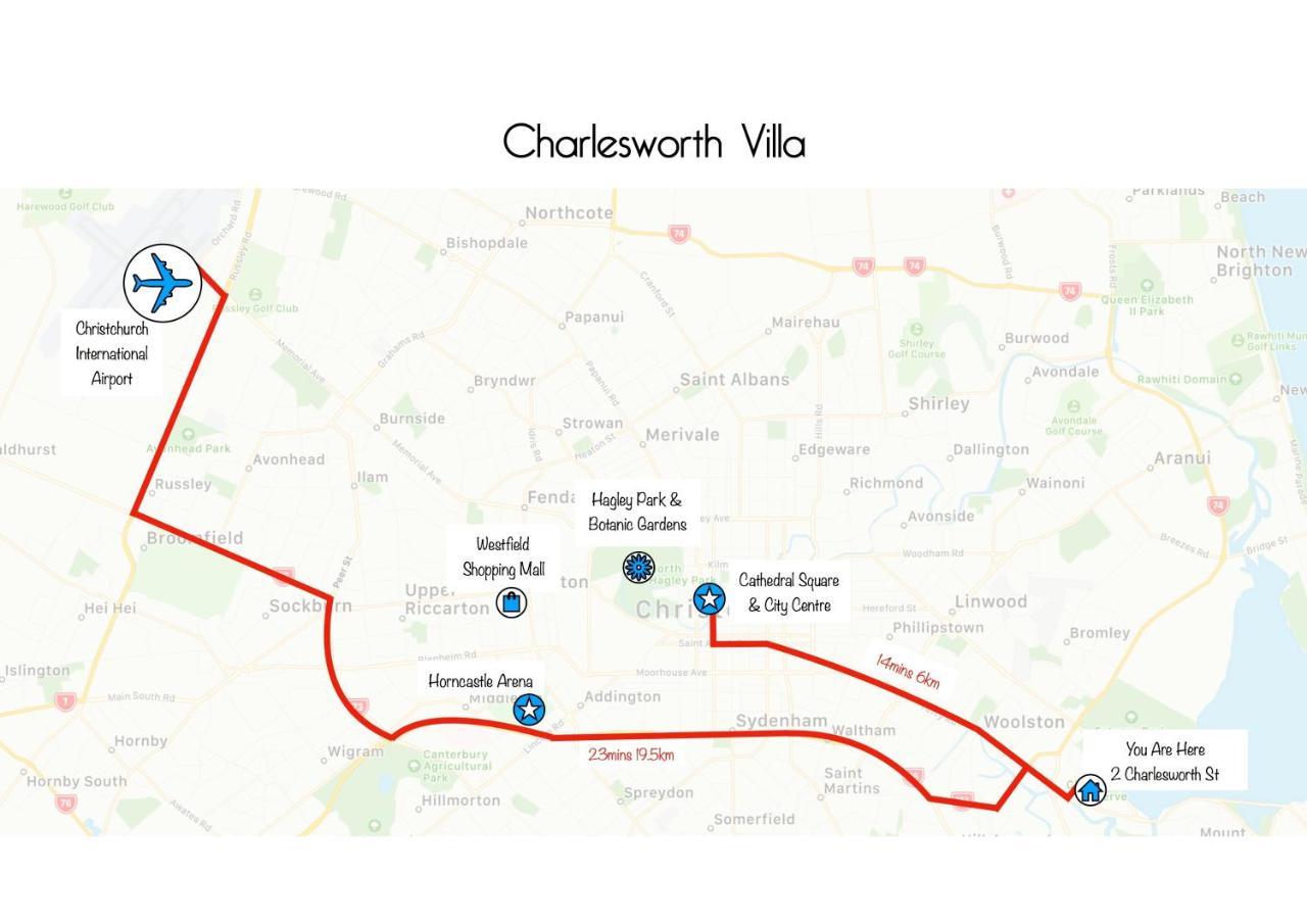 Charlesworth Villa - Christchurch Holiday Homes Екстер'єр фото
